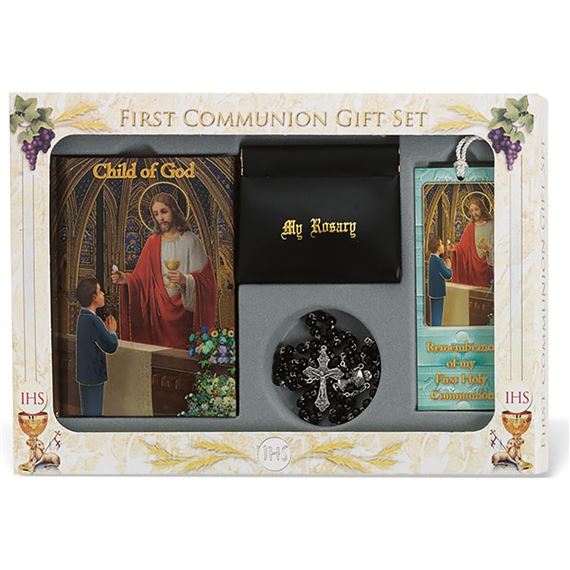 DELUXE FIRST COMMUNION GIFT SET - BOY'S